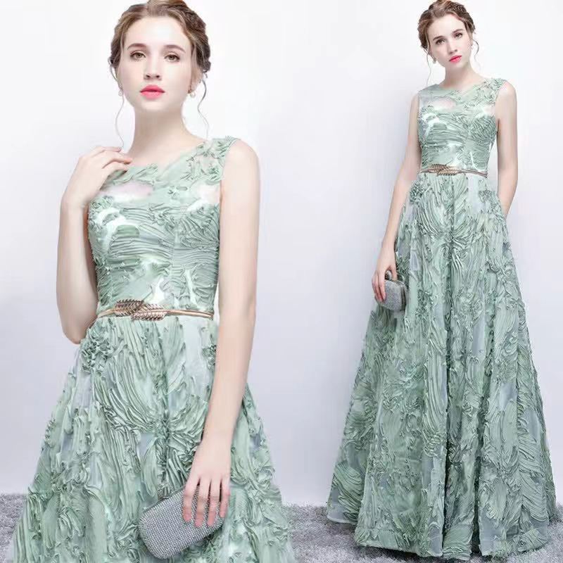 Green Forest series casual dress evening dress